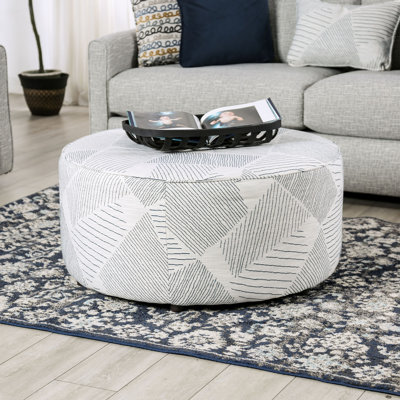 Middleburg 37.5" Wide Round Cocktail Ottoman by The Twillery Co.
