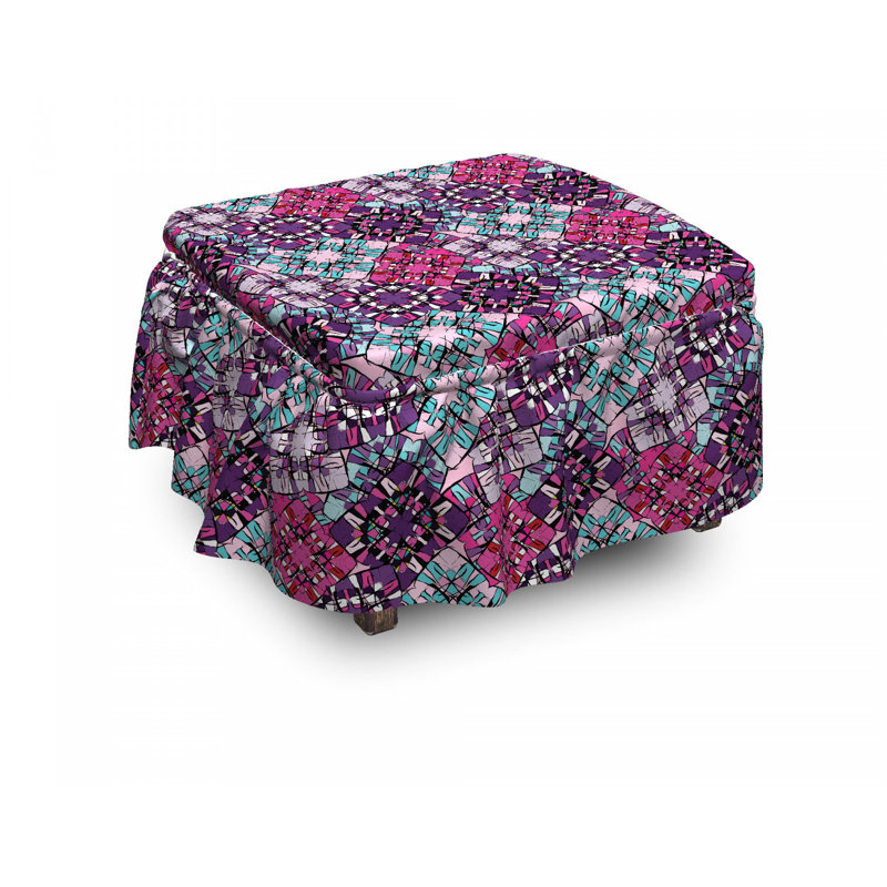 Box Cushion Ottoman Slipcover