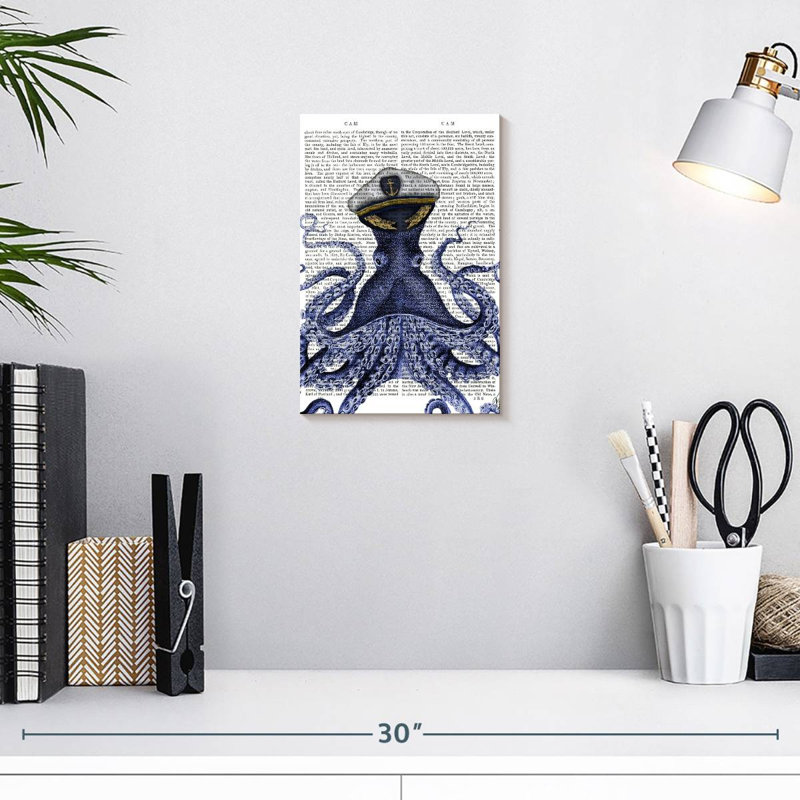 Brampt Captain Octopus, 12" H x 8" W