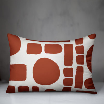 Geometric Outdoor Reversible Throw Pillow
