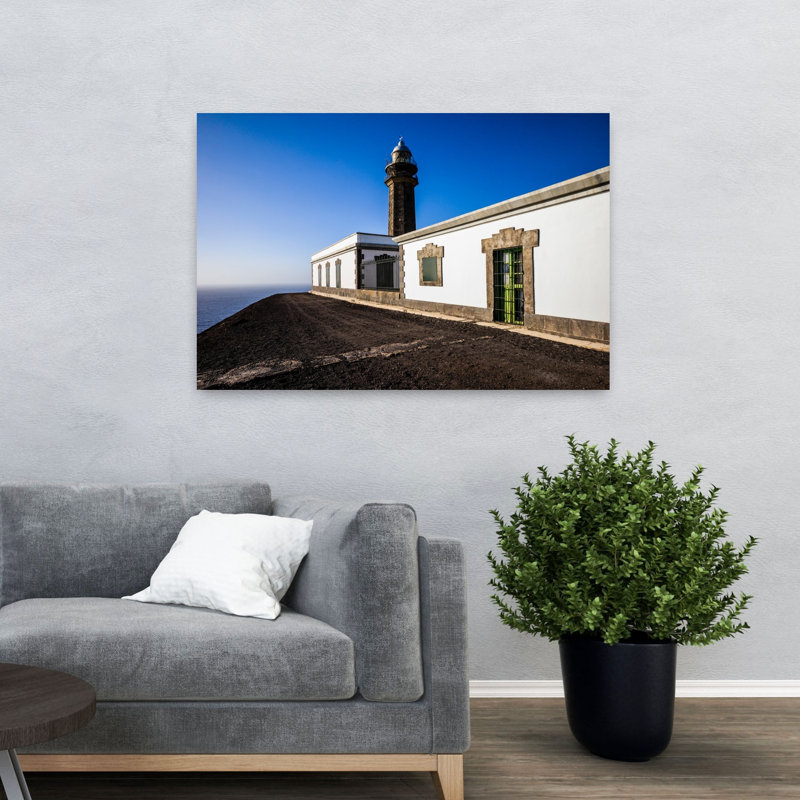 Espagne, îles Canaries, île El Hierro, côte ouest, zone de La Dehésa, phare de De Orchilla, architecture contemporaine