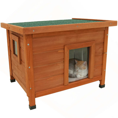 Cage à lapins intérieure et extérieure imperméable pour chat pour chat, lapins, chats et autres petits animaux, toit en asphalte
