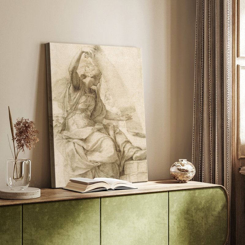 Croquis rétro CXII - galerie Cavas sur mesure, H 36 po x l 24 po