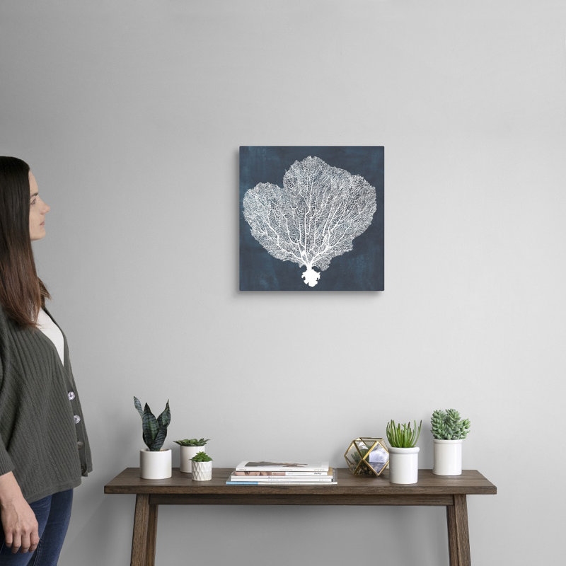 «Inverse Sea Fan I», art mural, Toile tendue, H 16 po x l 16 po x P 1 po
