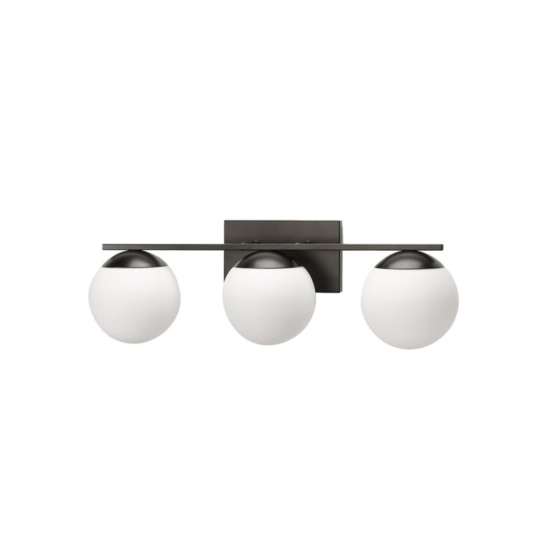 Éclairage pour meuble-lavabo 3 lumières Kivah, Noir