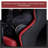 Red Ergonomic Reclining Gaming Chair, Electric Lumbar Support, Ventilation & Heating, Wired Version