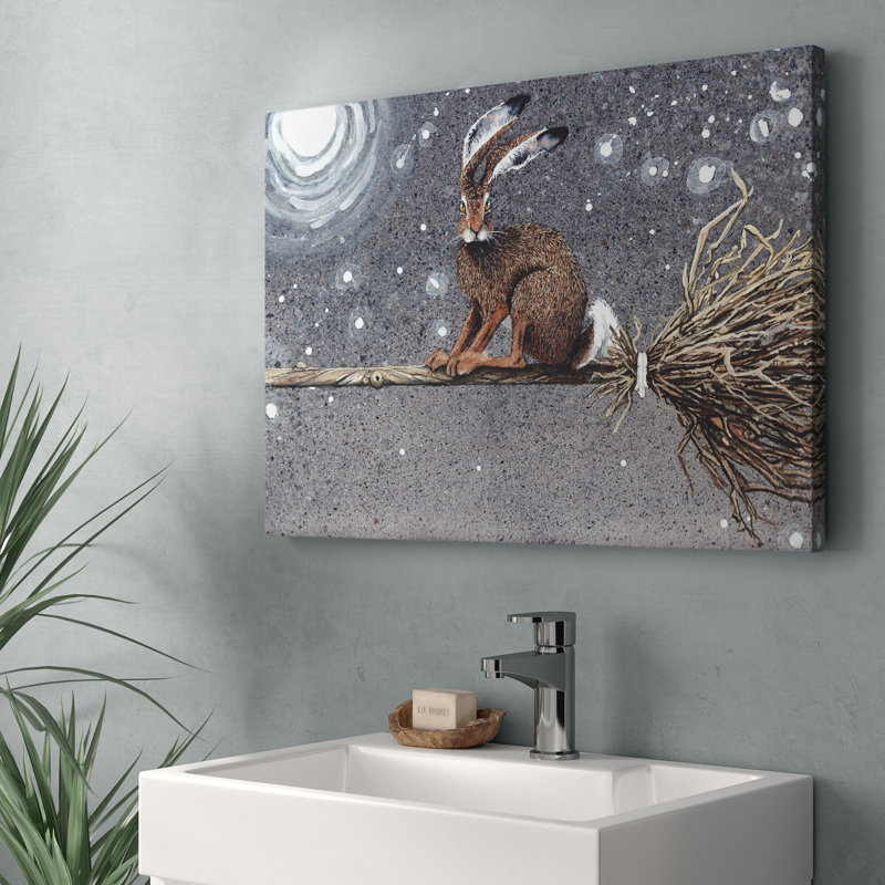 Flyaway Hare by Maggie Vandewalle - Wrapped Canvas Print, 66.04 cm H x 45.72 cm W x 1.91 cm D