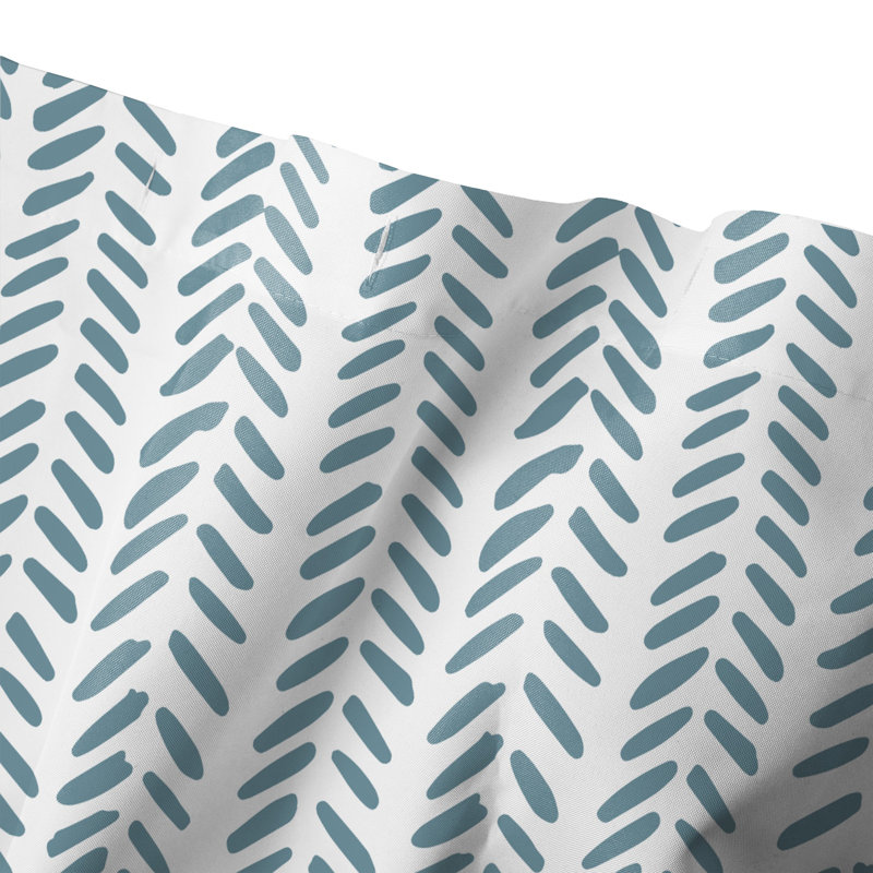 Rideau de douche simple Alline, Bleu