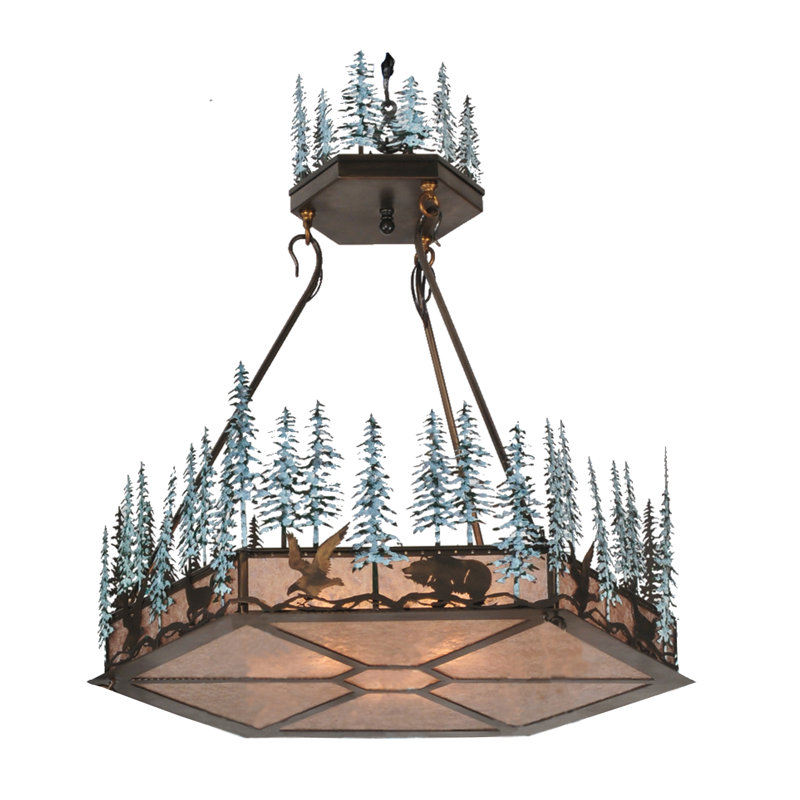 Luminaire suspendu inversé 37 po Wildlife
