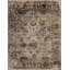 Shangri-La Hand Knotted Wool Area Rug in Divine Taupe/Black/Blue-502630636