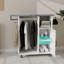 Chariot à repasser avec planche à repasser roulante, armoire à repasser polyvalente avec roues, solution de repassage compacte