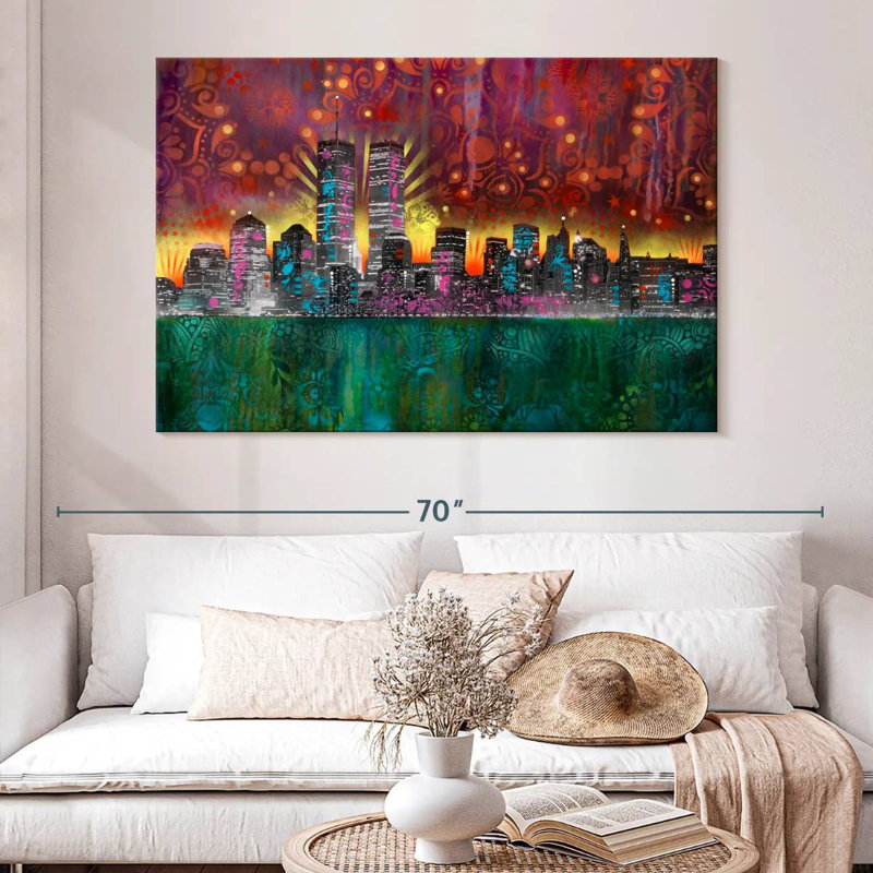 Sireci Skyline, 34" H x 51" W
