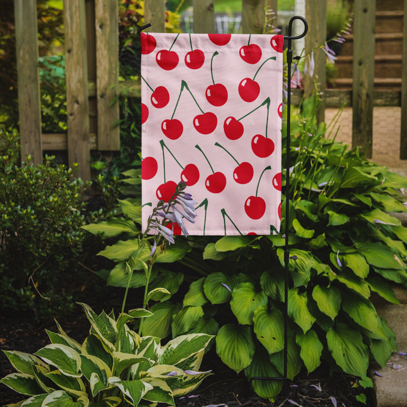 Double Sided 15'' H x 11'' W Polyester Garden Flag, Pink
