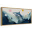 Nautical Animals Dreamy Marine Life, aquarelle abstraite baleine, reproduction d'art sur toile-98042146-111176134