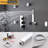 Dream- Square 16" Ceiling Rain Spa Shower System Kit 