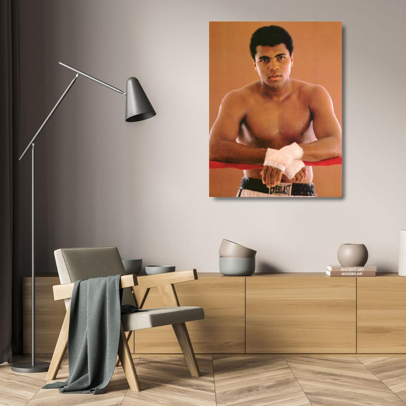 Muhammad Ali dans l'anneau, H 24 po x l 18 po