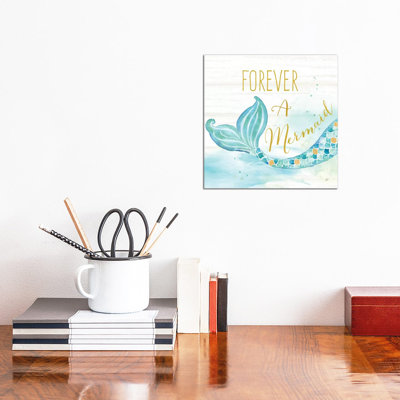 Mermaid Tale I 1 Piece Wrapped Canvas Wall Art