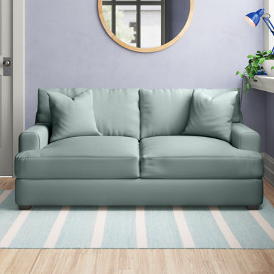 Emilio 65" Recessed Arm Loveseat With Reversible Cushions