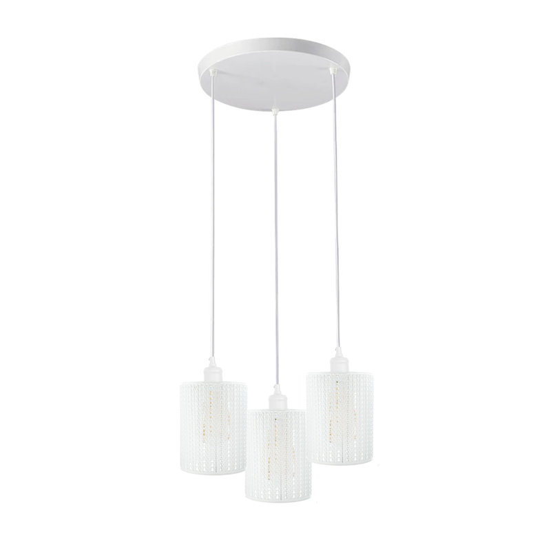 Jamille 3 - Light Cluster Pendant, White