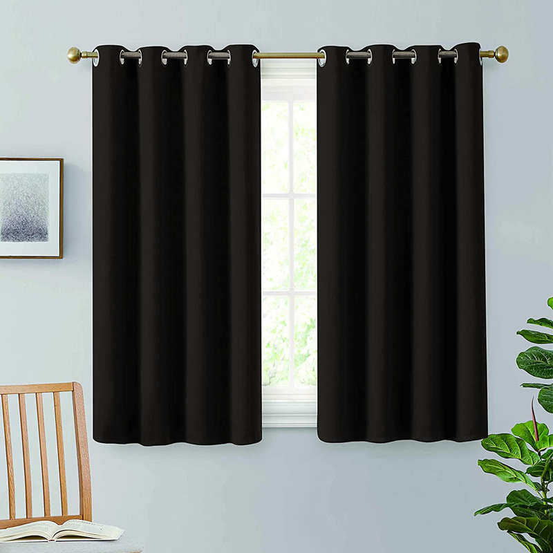 Blackout Curtain Pair, 228cm Width x 137cm Drop