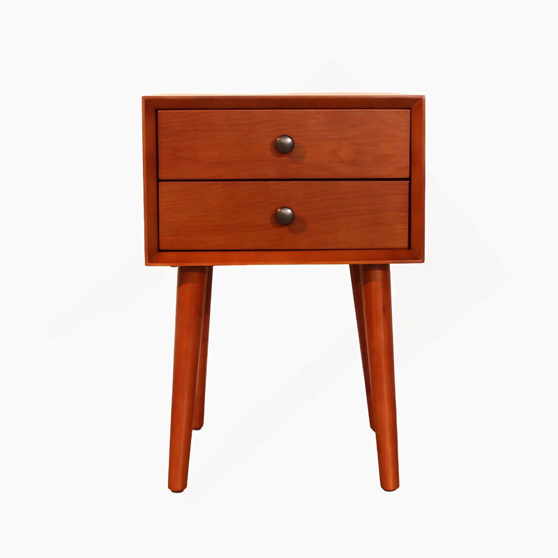Table de chevet avec 2 tiroirs, petite table d'appoint avec rangement, Dérive en mer