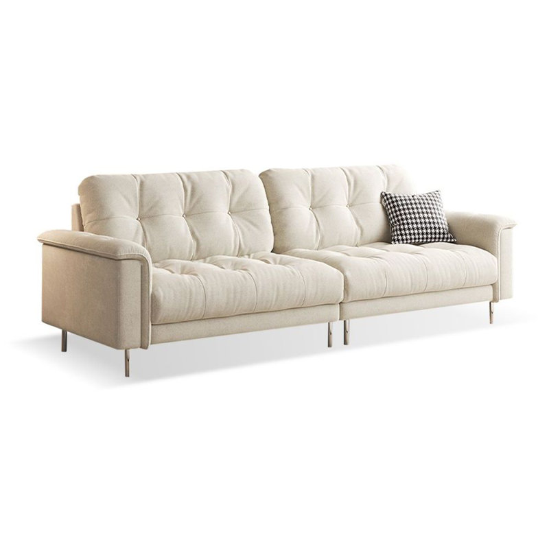 Creamy white Polyester Modular Sofa, Creamy white