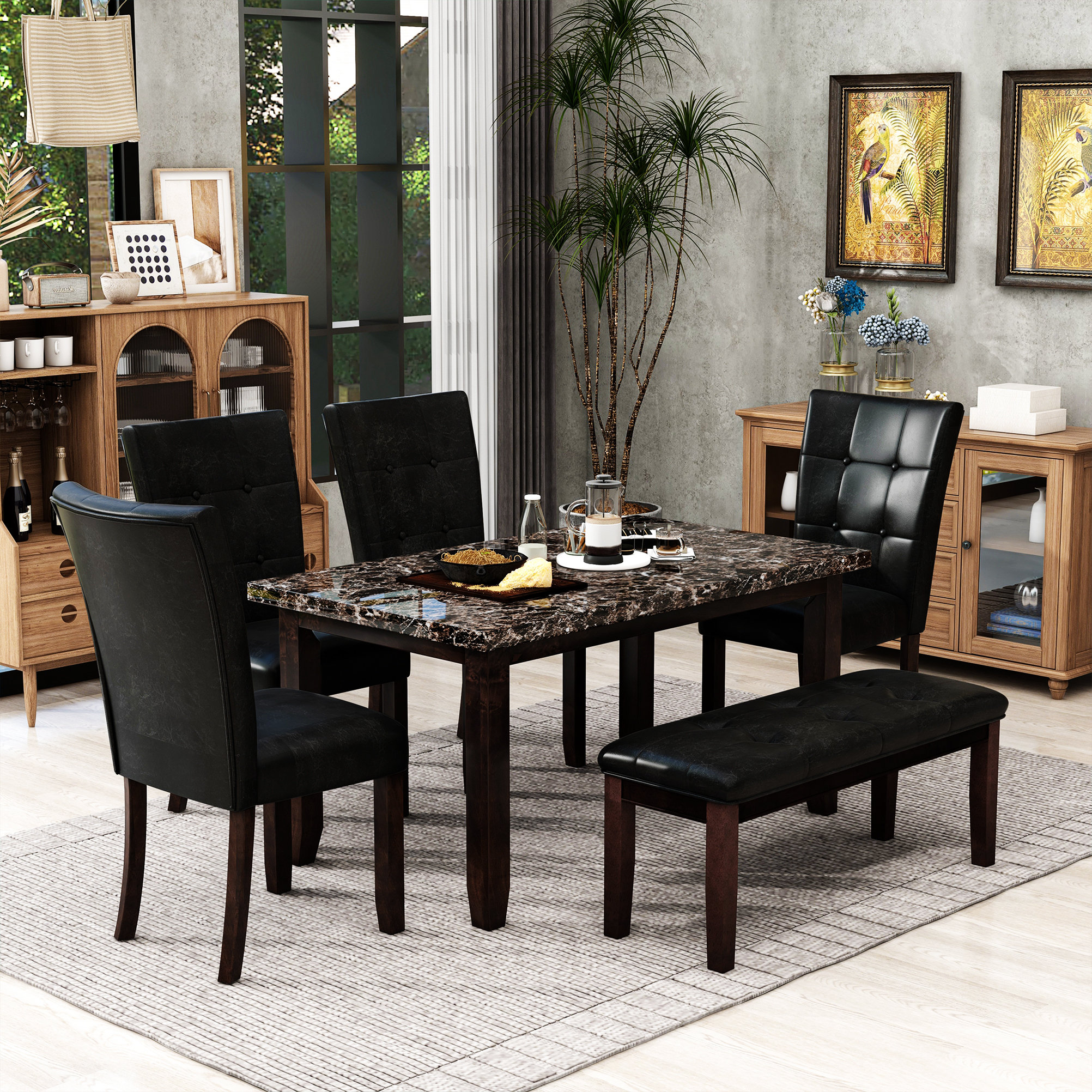 Red Barrel Studio 6 Piece Dining Set Wayfair