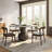 Ikerne Gray Dark Wood Dining Table With Lazy Susan Round For 6-8-1630024162