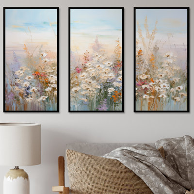 Seasonal Flowers Farmhouse Charm II - Seasonal Flowers Wall Decor Set