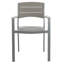 Chaise de patio empilable Cargile