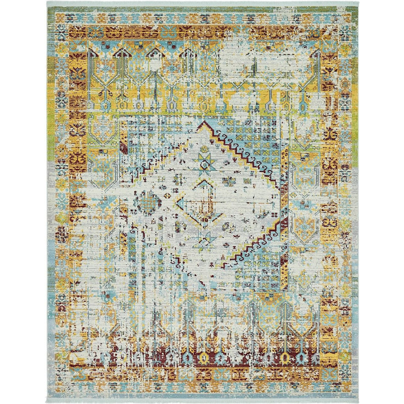 Oriental Indoor Rug, Rectangle 8'4" x 10'