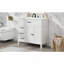 Meuble-lavabo 36 po avec lavabo, armoire de salle de bain avec tiroirs, structure solide et panneau de fibres à densité moyenne, blanc-1479077271