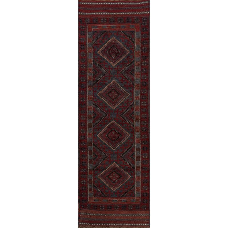 Tapis de couloir rouge 7 pi 7 po x 1 pi 11 po One-of-a-Kind