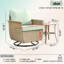 Chaise de patio pivotante avec coussin-86662992