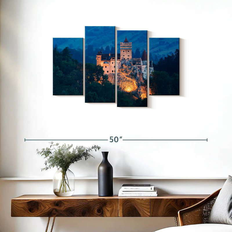 Lilie Bran Hill Castle, H 22 po x l 36 po