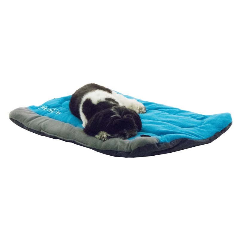 Medium Blue and Grey Waterproof Outdoor Dog Bed