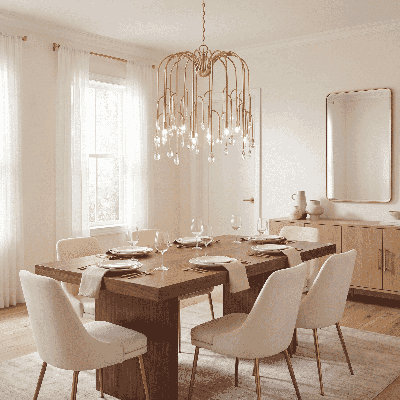 Anholt 8-Light Chandelier in Noble Brass