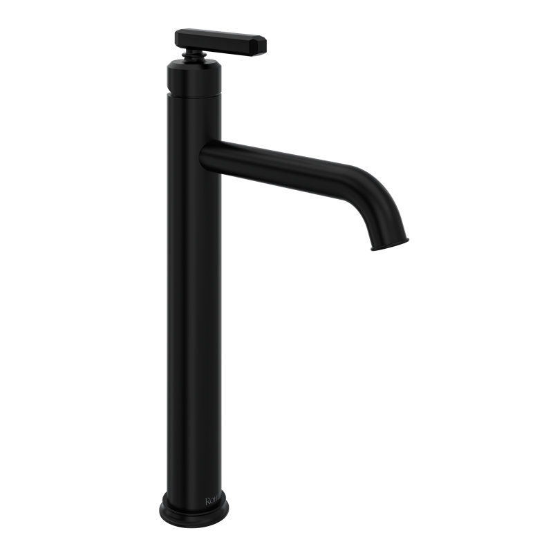 Apothecary Vessel Bathroom Faucet, Matte Black