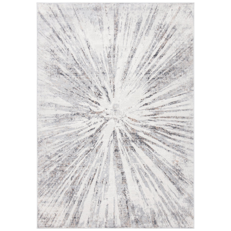 Koziol Cotton Abstract Rug, Rectangle 6'7" x 9'6"