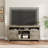 Rustic Conference Table - 63" Farmhouse Style Office Meeting Desk with Adjustable Storage Shelves and Cabinets - Vintage Gray Finish, Media Console Functionality-1676563646-1676563632