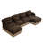Comfy Chenille Leopard Printing U-Shaped Sofa-257562310-257562299