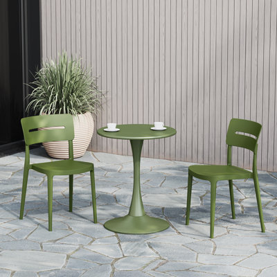 2-Person Outdoor Round Dining Set