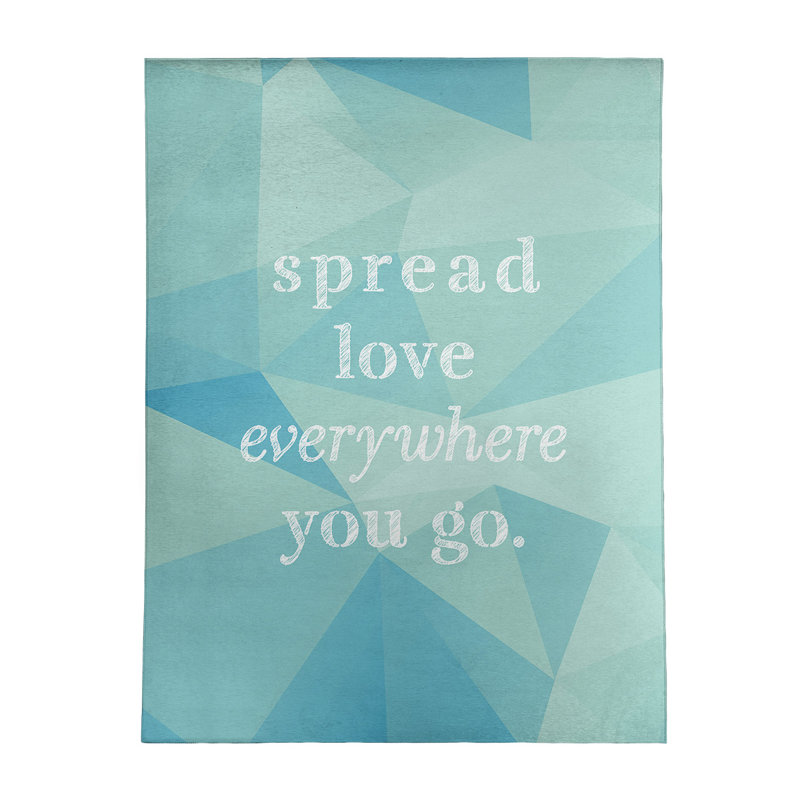 Tapis en polyester imit quote love, Rectangle 5 pi x 7 pi
