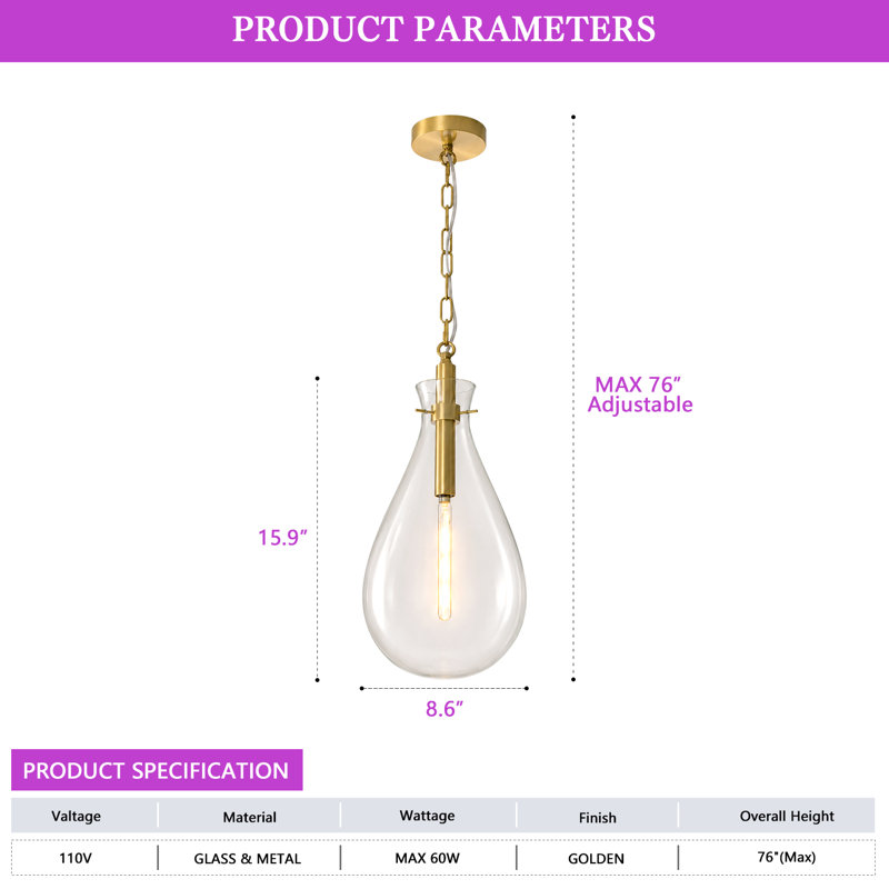 Brass Pendant Light