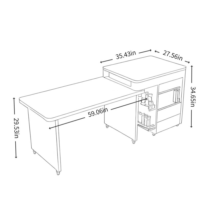 French Retro and Simple Dining Table