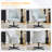 28.5“ W Velvet Dovetail Swivel Office Chair-282804785