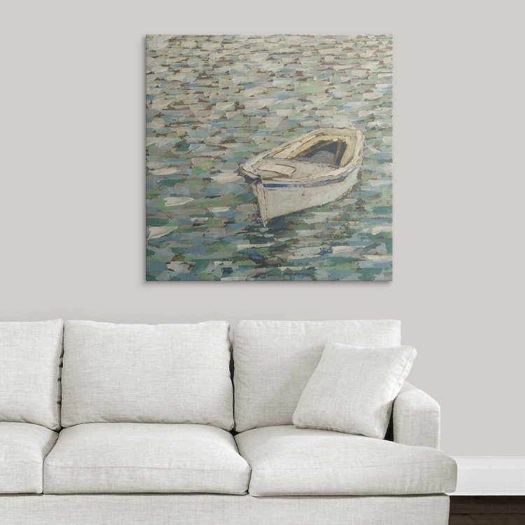 «On the Pond II» par Megan Meagher, reproduction d'art, H 35 po x l 35 po x P 1,5 po, Toile
