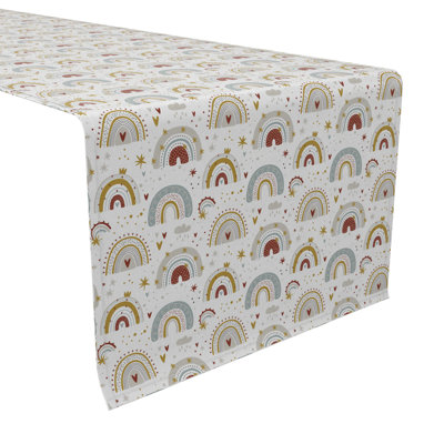 Rectangular Geometric Cotton Table Runner