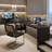 Black Rectangular Solid Wood desk-533863601-533863603