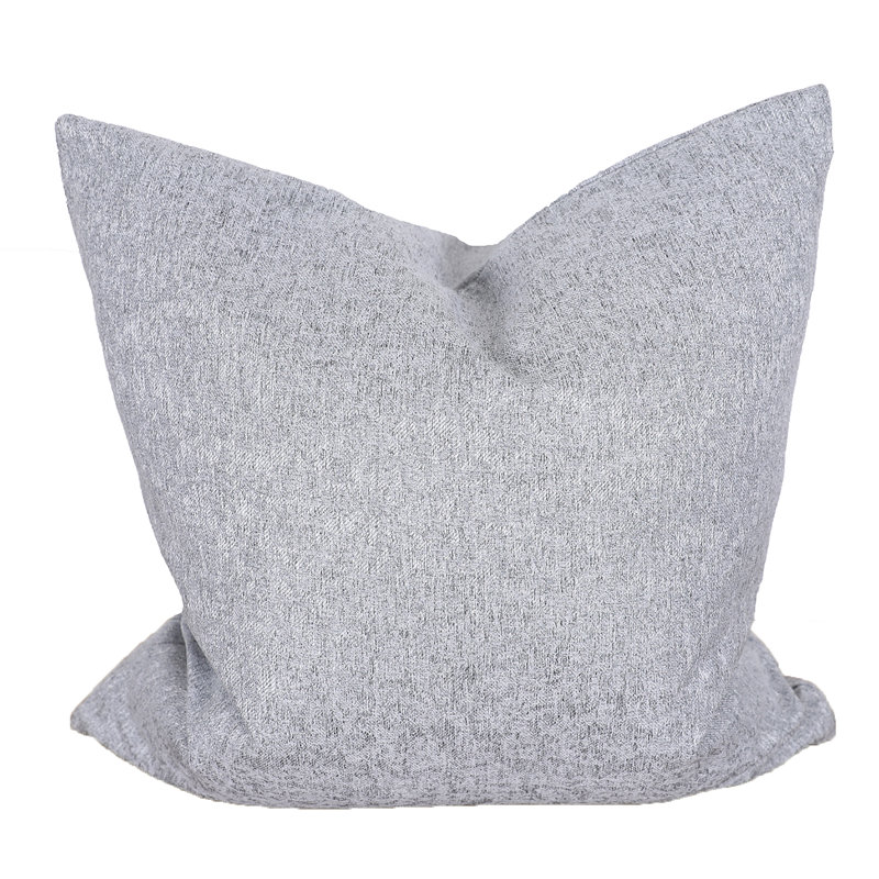 Coussin décoratif plumes, Gris